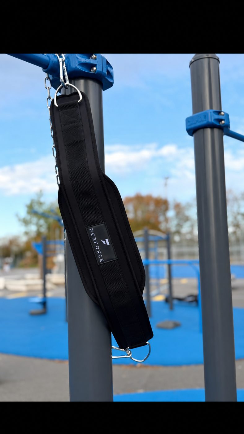 Ceinture de lest PERFORCE suspendue à une barre de traction