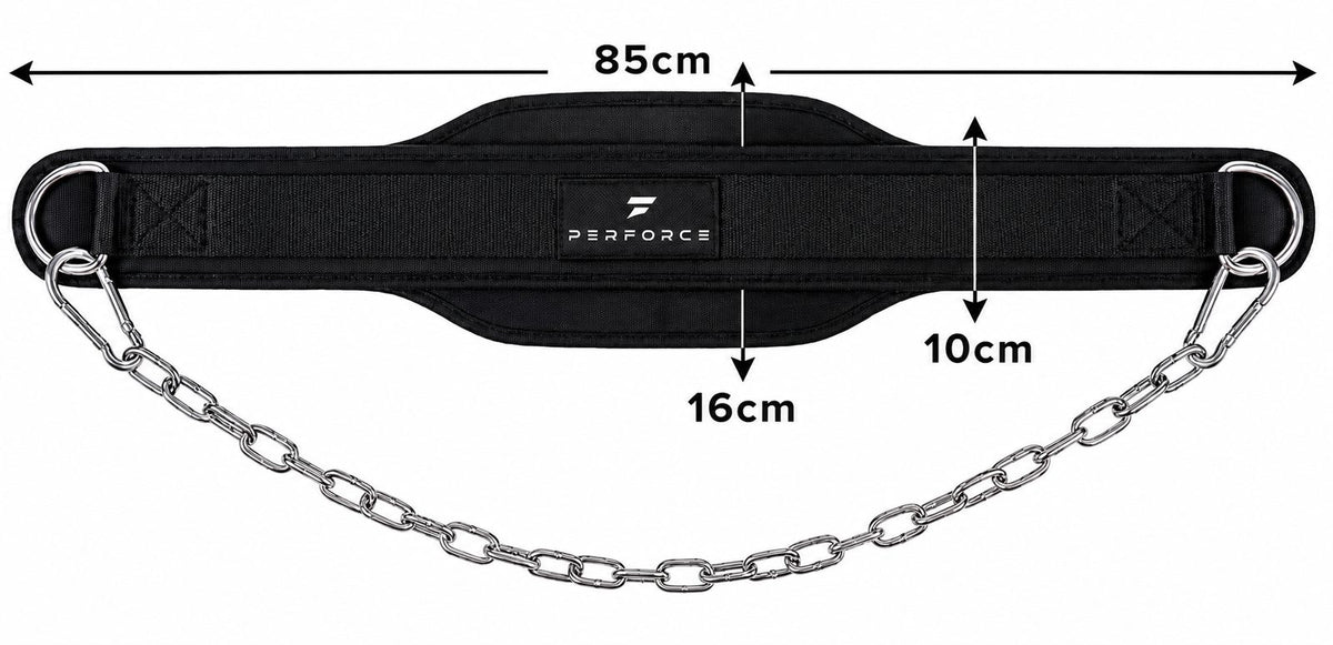 Dimensions de la ceinture : 85 cm de long, 16 cm au centre, 10 cm aux bouts