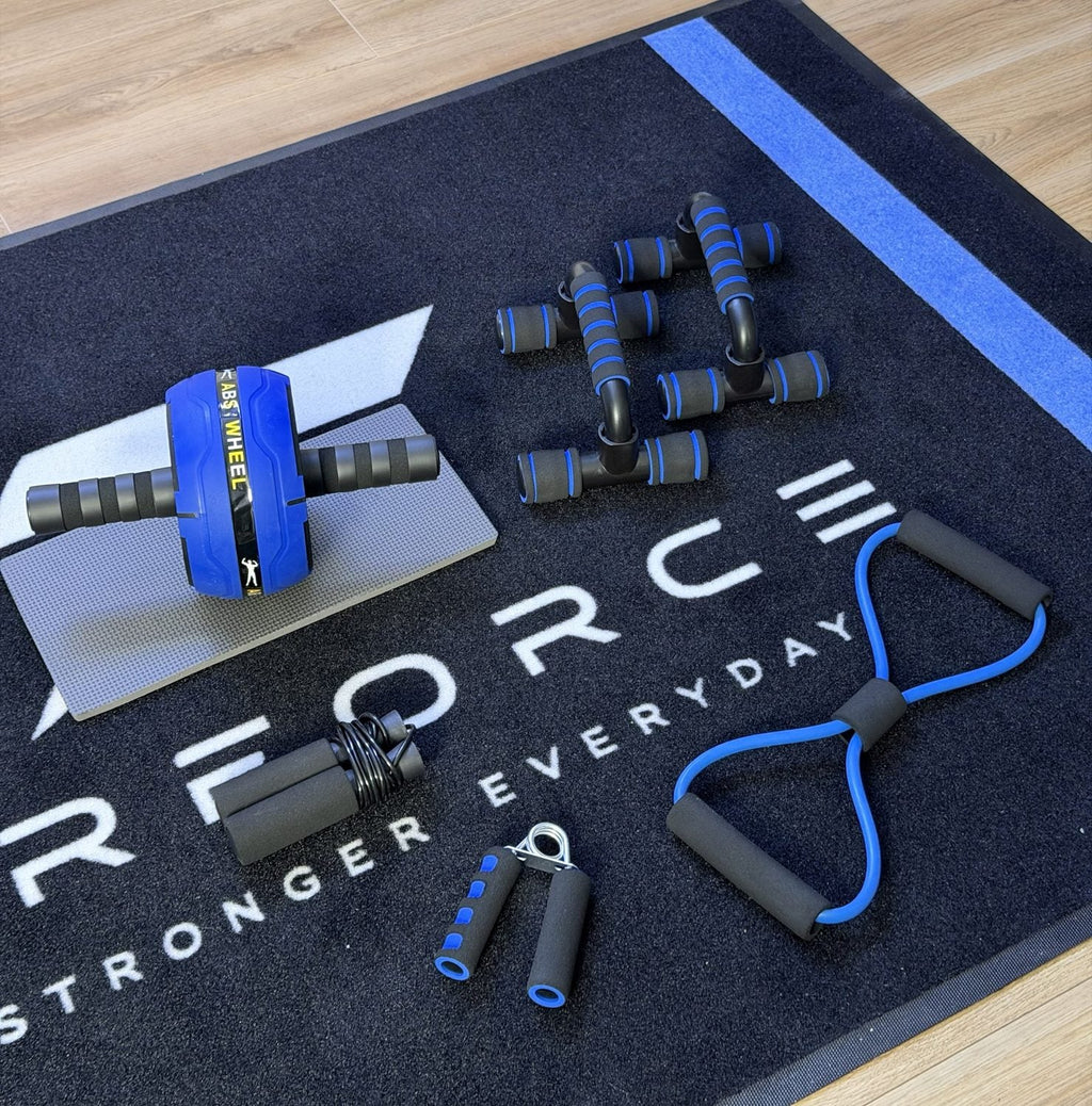 Pack fitness bleu PERFORCE au complet